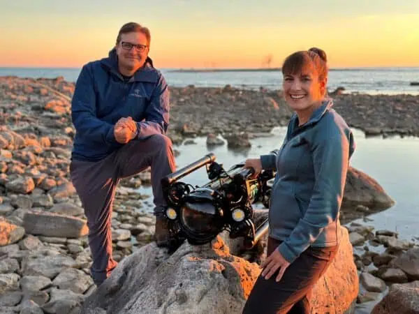 Boxfish Luna ROV Being Deployed for Live Robotics & Science Expedition in Deepest Great Lakes