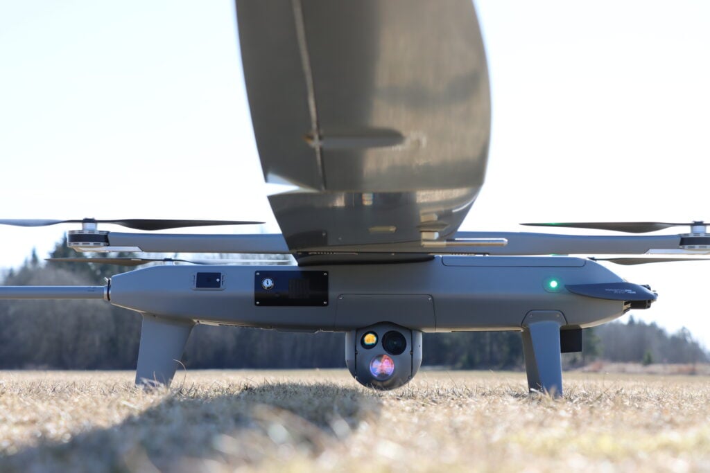 Threod Systems’ Eos D combines a full-electric VTOL aircraft with the eOpic-6 ISTAR payload to support reconnaissance, target acquisition, laser designation and fire-support tasks
