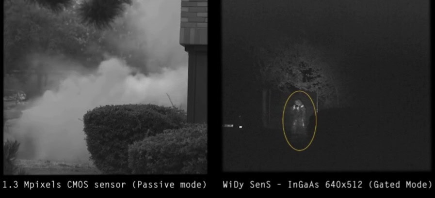 SWIR Imaging Through Smoke & Obscurants for UAV Applications