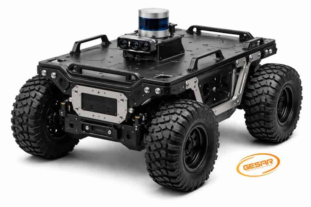 Custom Four-Wheel UGV Chassis for Industrial & Defense Applications