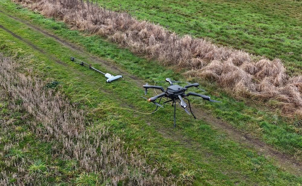 V2Mag® airborne drone magnetic solution for mine detection