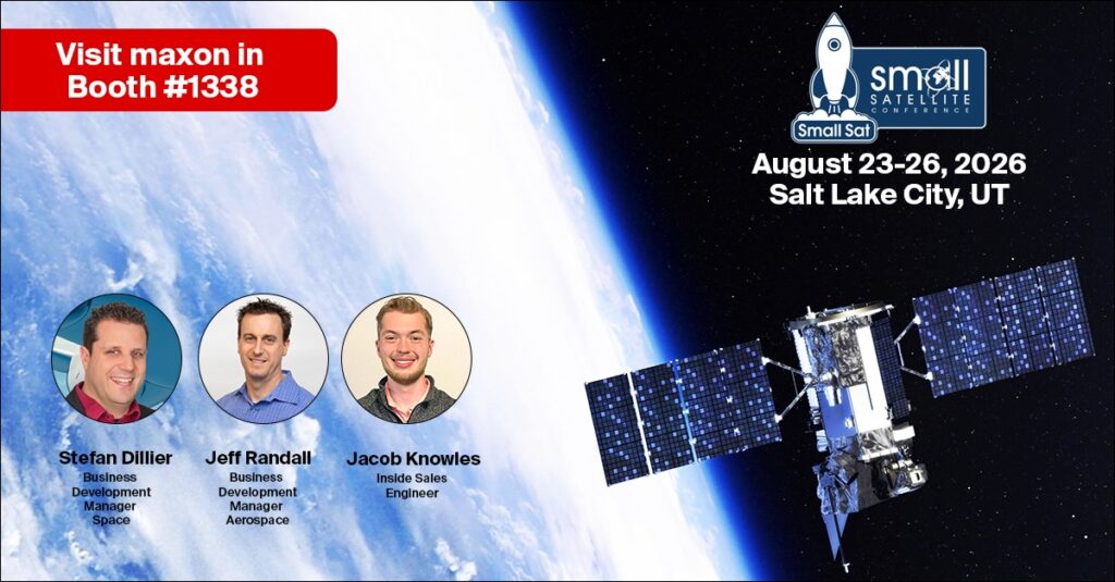 maxon Showcases Space-Qualified Motors & Drive Systems at SmallSat 2026