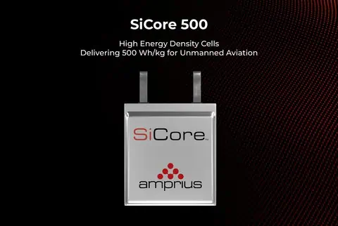 Amprius Unveils High Energy Density SiCore 500 Battery Cells for Long-Endurance Drone Flights