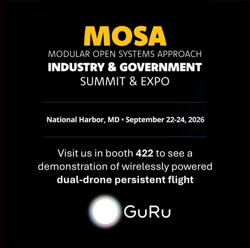 GuRu Wireless & Untethered Dual-Drone Tech Showcase Continuous Flight Solution