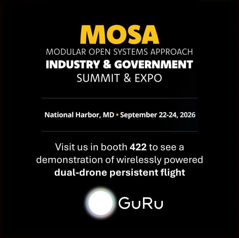 GuRu Wireless to Demonstrate Untethered Dual-Drone Continuous Flight Solution