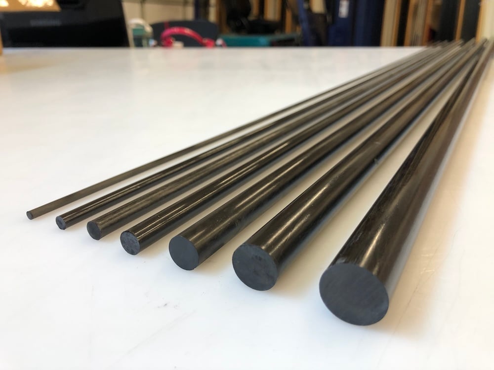 Solid Round Carbon Rods